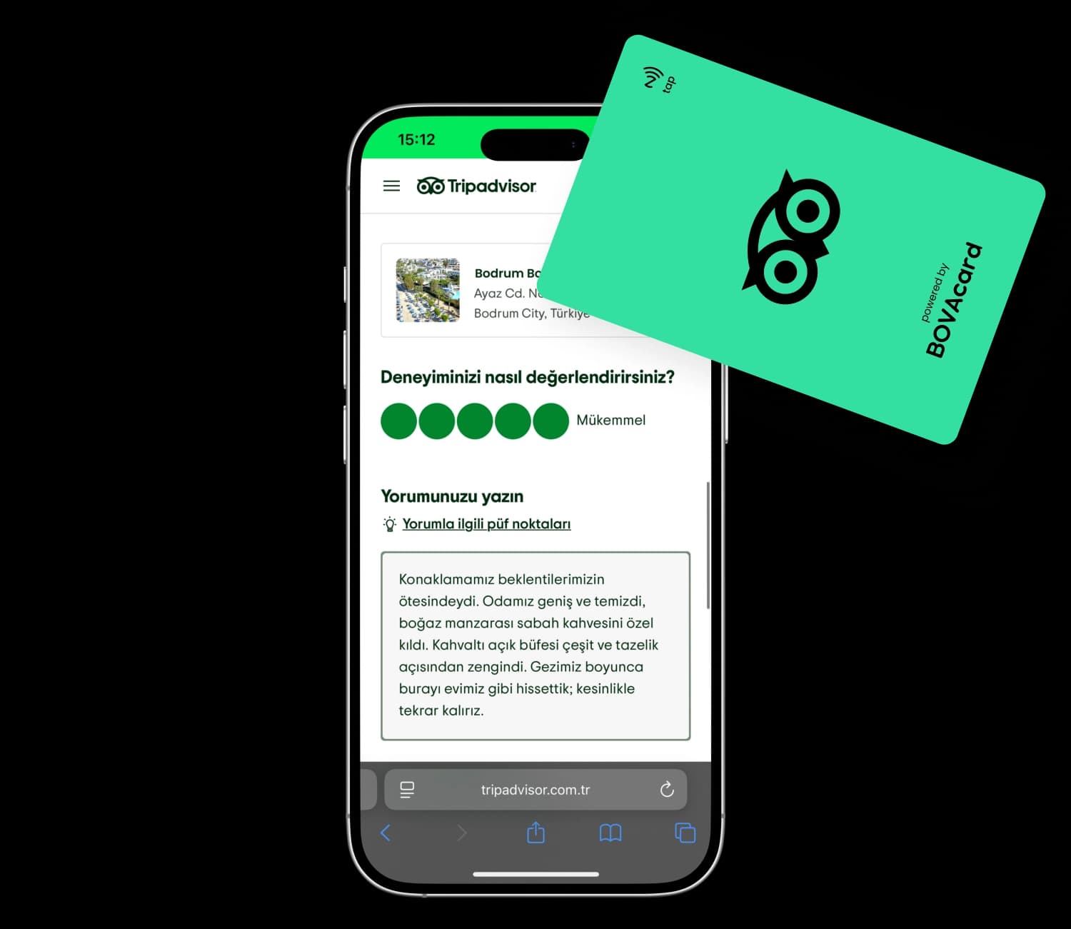 Tripadvisor 리뷰 카드 - Touch