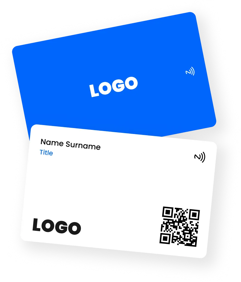 Blue Custom Business Card