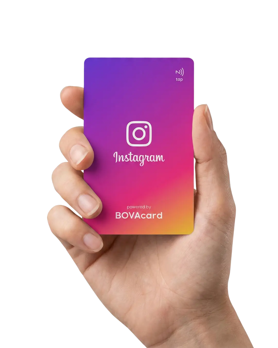 Instagram Follow Card Holding